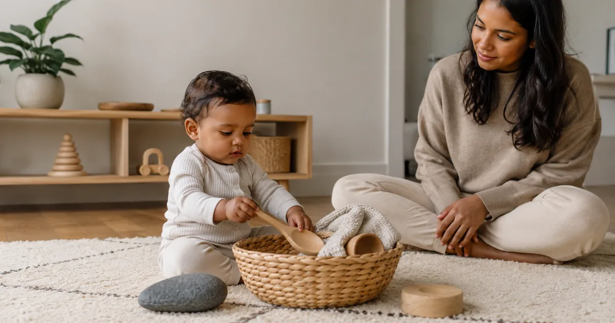 Montessori para bebês (0–2 anos): o que é de verdade vs. a estética de Pinterest