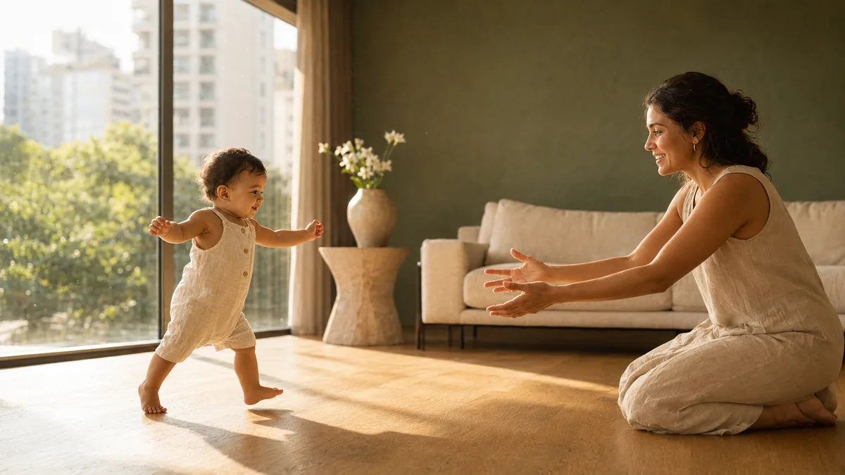 Com quantos meses o bebê começa a andar? A janela dos primeiros passos (e como estimular com segurança)